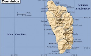 mapa de dominica